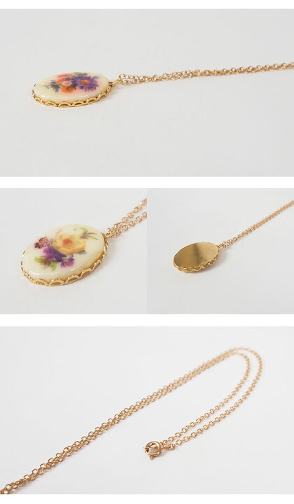 楽天市場】アクセ ネックレス ビンテージ ヴィンテージ 花 レトロ 