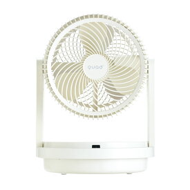 ＼マラソン中はお得なP2倍!!／ DCサーキュレーター DC扇風機 QS506 DC電源 DCモーター 広範囲 大風量 部屋干し 室内干し 衣類乾燥 3Dスイング 38畳 QUADS クワッズ ツインブレード パワフルDCサーキュレーター グレー アイボリー 【ショップチャンネル公式】