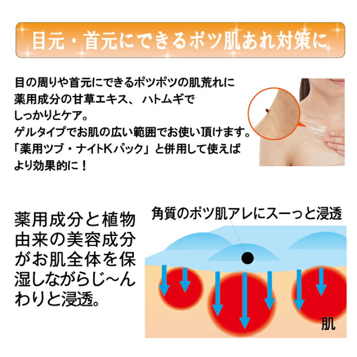 楽天市場】【公式】ツブ・ナイトK ゲル ツブナイト クリーム 