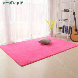 北欧 ラグマット 洗えるラグ 無地 夏用 絨毯 滑り止め付 カーペット 2畳 3畳 4畳 防音 抗菌 防ダニ加工 厚手 長方形 ラグ 床暖房 ホットカーペット対応 ずれない ラグマットお手入れ簡単 居間