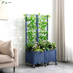 777円OFFクーポン プランター台付フェンス スリムタイプ フェンス プラスチック ガーデンフェンス ガーデニング プランター 柵 仕切り 目隠し ベランダ 薔薇 バラ 朝顔 園芸 ラティス つるバ