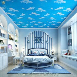1000円OFFクーポン 壁紙 クロス のり付き シール キッチン 張り替え 壁紙 青い空と白い雲 60cm*3m おしゃれ DIY リフォーム はがせる 洗面所 補修 部屋 リビング トイレ 玄関 模様替え リフォーム
