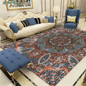 カーペット レトロ 夏用 室内 長方形 北欧風 防ダニ 寝室 ペルシャ柄 洗える 80*120 ロイヤルパレス 花 模様 折りたたみ可能 ヨーロピアン ラグ 滑り止め 夏 冬 おしゃれ エレガント やわらか