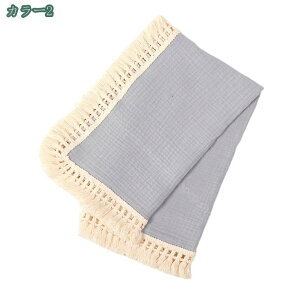 ブランケット ひざ掛け ガーゼブランケット フリンジ付 北欧 おしゃれ かわいい 綿100% コットン ガーゼケット 軽い おくるみ ベビー タオルケット 新生児 赤ちゃん お昼寝 出産祝い 保育園