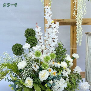 シルクフラワー 造花 人工観葉植物 フラワーアレンジメント 本物そっくり 結婚式 現代的な装飾 窓辺 自然の雰囲気 庭作り 風景園芸 インテリア ナチュラル雰囲気 目隠し 鮮やか DIY造園 フラ