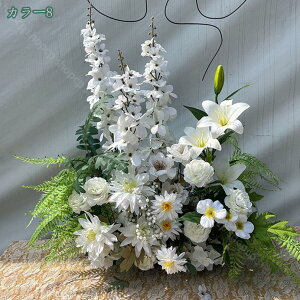 シルクフラワー 造花 人工観葉植物 フラワーアレンジメント 本物そっくり 結婚式 現代的な装飾 窓辺 自然の雰囲気 庭作り 風景園芸 インテリア ナチュラル雰囲気 目隠し 鮮やか DIY造園 フラ