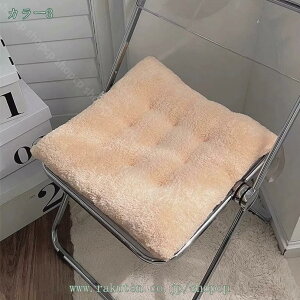 チェアクッション 座布団 椅子クッション オフィス 椅子用 車イス クッション 正方形 角型 ひも付きでしっかり固定できる シートクッション ざぶとん フロアクッション 床置き 滑り止め あ