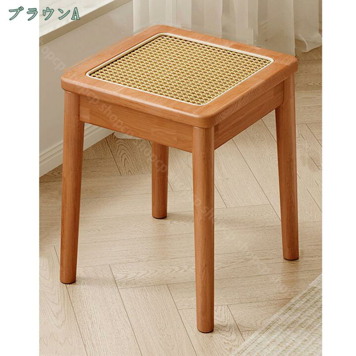 楽天市場】2000円OFFクーポン 椅子 木製 低い スツール 正方形 
