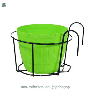 ガーデンバスケット ブラック プランター 吊り金具 ハンギング ハンガー ひっかけ ベランダ 手すり テラス フェンス フック ワイヤー 鉄 ボックスタイプ 吊り下げプランター 観葉植物植木鉢