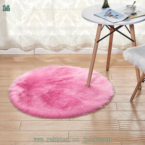 ラグ シャギーラグ カーペット 円形 絨毯 滑り止め 洗える ラグマット ふわふわ 直径130cm ムートンマット ムートンラグ フェイクファー リビングルーム フロアマット ルーム 心地よい 120cm 軽