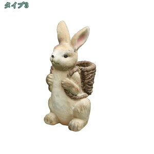 うえるかむボード うさぎのオーナメント おしゃれ ガーデニング 置物 かわいい バニー ガーデン 庭 雑貨 ハリネズミグッズ 樹脂材質 北欧 庭飾り インテリア ウサギ 園芸 兎 庭 ガーデンオブ