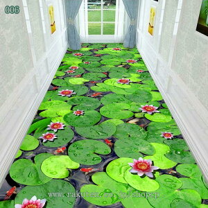 廊下敷き カーペット 洗える ロング 廊下敷きカーペット 廊下マット 廊下用絨毯 フリーカット 3D効果 花柄 ナチュラル 廊下敷マット 廊用 ロングカーペット 華奢 すべり止め 防音 防汚 イン