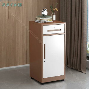 鍵付き 収納ケース 収納キャビネット ファイル収納 木製 アクセサリー 小物入れ おしゃれ リビング 和室 オフィス 収納ボックス 棚付き カラーボックス ミニチェスト 鍵付きキャビネット カ