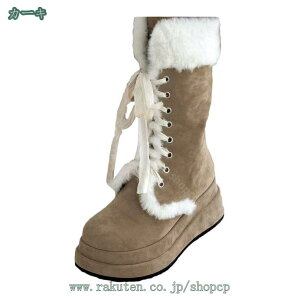 ムートンブーツ ムートン レディース 冬 ボア 軽量 あったか 無地 おしゃれ もこもこ カーキ スノーブーツ 編み上げブーツ 日常着用 ファッション かわいい 歩きやすい スノーシューズ 滑り