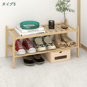 シューズラック 2段 3段 4段 5段 6段 靴棚 靴箱 天然竹製 靴 収納 靴置き おしゃれ 下駄箱 靴入れ 棚 玄関 省スペース 組立簡単 竹製 積み重ね可能 靴棚 収納 オーガナイザー 靴スタンド クロー