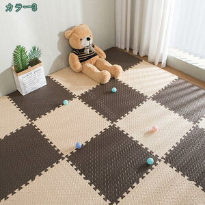 ジョイントマット60cm 30cm 厚手 抗菌 マット カラー 厚み 1cm 2.5cm パズルマット 防音 床暖房対応 衝撃吸収 滑り止め キズ防止 防水 お手入れ簡単 EVA カラフル 夏 冬 こども部屋 脱衣所 寝室 カー