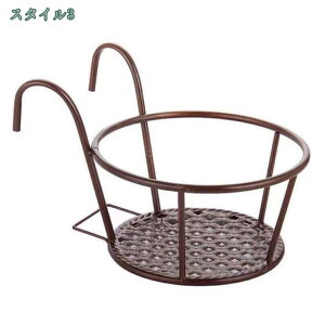 プラントホルダー 吊り下げ 植木鉢 ベランダ バルコニー 家庭菜園 観葉植物 フラワースタンド アイアン 植木鉢 手すり バルコニー ベランダ プランターラック ハンギングバスケット ガーデ