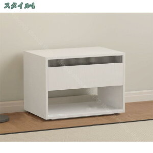 ナイトテーブル 引き出し 完成品 木製 モダン ベッドサイドテーブル おしゃれ 北欧 ビンテージ 収納付き 低め ナイトテーブル 引き出し付きデスク スライドレール引き出し 小物収納 使い便