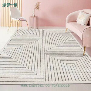 ラグ 洗える カーペット 西海岸 ラグマット 敷物 リビング センターカーペット おしゃれ 黒白 かわいい 抽象 線柄 花柄 四角 長方形 オールシーズン 幾何学 母の日 洗いやすい 防カビ 抗菌 防