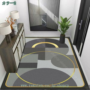 玄関マット おしゃれ 幾何学 北欧 マット ラグ 40*60cm マット 丸洗い ウォッシャブル サークルデザイン 室内 滑り止め モダン かわいい エントランス インテリア 屋内用 浴室 台所 防カビ 防ダ