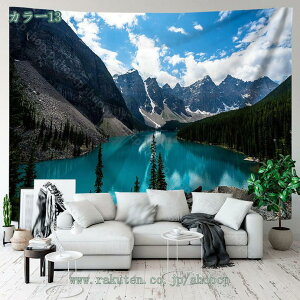 777円OFFクーポン 自然タペストリー ノルウェー山脈 雪山 湖釣り 北欧北欧風景 寝室/リビングルーム/寮用幅広壁掛け 美しい夏の風景 草原の土地 自然風景 山 川 池 水 湖 泉 shopcp