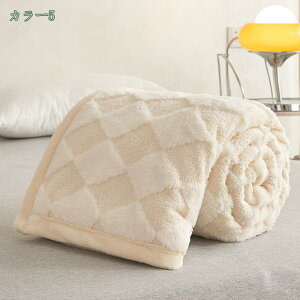 発熱二枚合わせ毛布 セミダブル 掛け毛布 シープ調 ボア フランネル ふわふわ 軽い 暖かい柔らかい 洗える ふんわり 丸洗いOK 抗菌防臭 防ダニ加工 あったか ブランケット 大判 無地 ボア フ