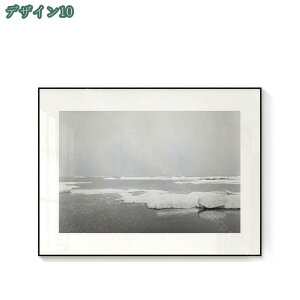 ビーチ 風景 写真 ポスター 海 波 キャンバス 絵画インテリア 海岸 壁 アートパネル リビング 部屋 装飾画 フレーム 部屋飾り 寝室 壁掛け 掛け画 レトロ 白黒湖 アートポスター インテリア
