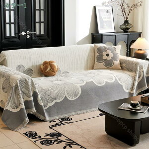 ソファー座面の汚れ防止 保護カバー ソファーシーツ 北欧風 かわいい植物 フリンジ付き 洗える 気持ちいい お祝い マルチカバー 夏 耐久性 滑り止めマット 素敵 ソファーカバー 犬猫対策 ポ
