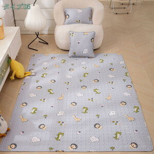 ラグ ラグマット 夏用 おしゃれ 北欧 ナチュラル かわいい 西海岸 綿 プレイマット コットン 癒し系 カーペット リビングラグ オールシーズン 柄 ボーダー 幾何学模様 正方形 アクセントラグ