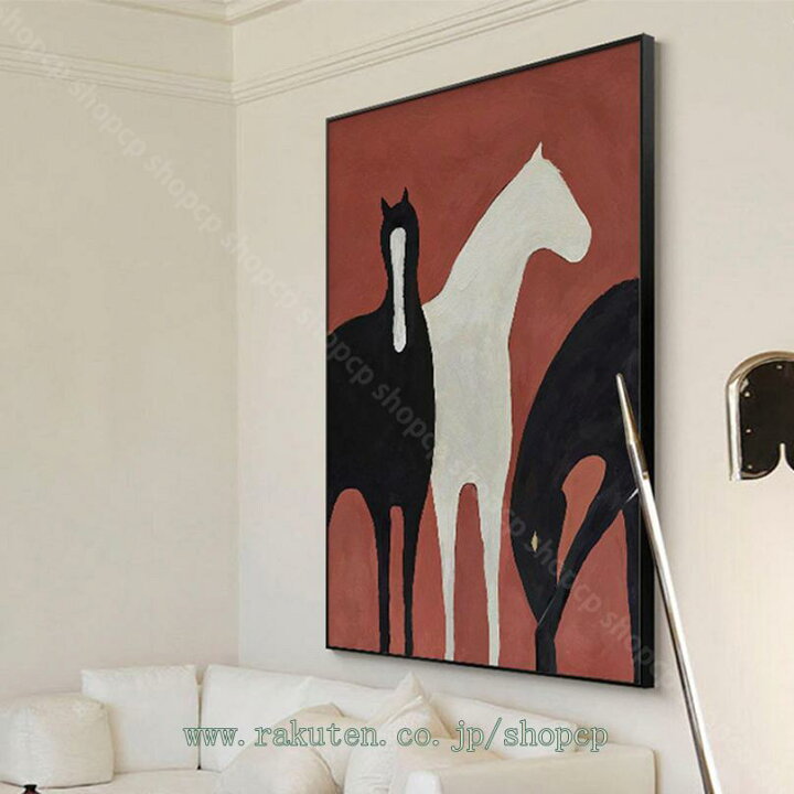 楽天市場】500円OFFクーポン 動物 アートパネル 馬 飾り絵 北欧 写真 
