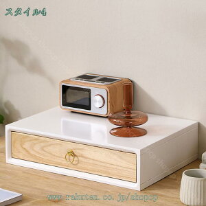 引き出し付き 収納ボックス 木製 小物チェスト 小物入れ 卓上 机上用品 木目調 おしゃれ レトロ風 オフィス 寝室 居間 デスク上置棚 デスク収納 文房具 収納ボックス キャビネット 卓上収納