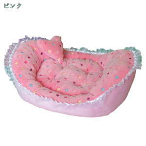 オーバル 赤ちゃん かわいい プリンセス ペット ベッド クッション ピンク パープル 姫系 犬 猫 いぬ ねこ イヌ ネコ ペット用品 可愛い 春 秋 冬 ソファ shopcp