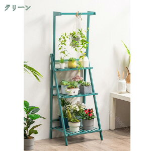 フラワースタンド プランタース 花台 4段式 ガーデンラック 多肉植物 棚 ベランダ 花棚 観葉植物 収納 花置き台 鉢置き 飾り台 フラワーラック 園芸ラック 鉢置き 鉢スタンド 天然竹製 ハン