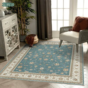 ペルシャ 絨毯風 洗える ラグ カーペット 2畳 ラグ カーペット クラシック ペルシャ風 ビンテージ 絨毯風 デコレーション モダン オシャレ 花柄 耐摩耗性 掃除容易い 速乾性 抗菌防臭防カビ