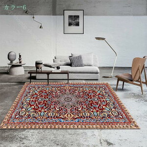 ラグ 100*160cm ネイティブ柄 カラフル ラグマット エスニック 民族 柄 カーペット マット ペルシャ絨毯風 おしゃれ 幾何学 モロッカン柄 玄関マット オリエンタル 長方形 正方形 居間用 書斎