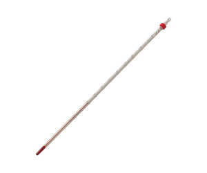 赤液棒状温度計 0〜+50℃