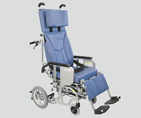 チルト＆フルリクライニング車椅子（クリオネット）　濃紺チェック