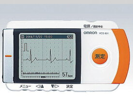 オムロン オムロン携帯型心電計 121×24×67mm HCG-801