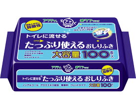 日本製紙クレシア 株式会社 アクティ　トイレに流せるたっぷり使えるおしりふき 80623　100枚（24）