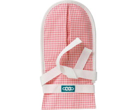 (株)特殊衣料 まもっ手　タック付　介援隊オリジナルカラー（左右1組） 0655　コーラルチェック