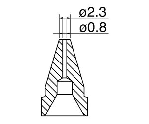 はんだ吸取器(FR410-81)用ノズル 標準型 N61-07 白光(HAKKO)