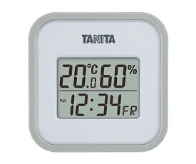 デジタル温湿度計 グレー 校正証明書付 TT-558-GY アズワン
