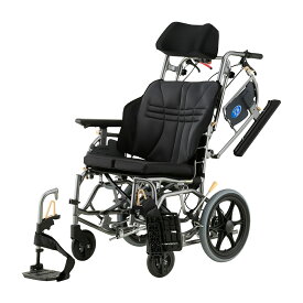 ティルト介助式車椅子（座王X）ドラム式介助ブレーキ・タックルブレーキ付き NAH-XF5 日進医療器