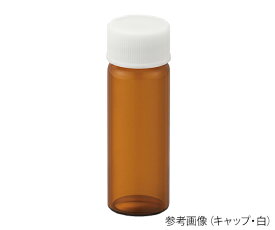 ねじ口瓶（茶）+PPキャップ（白）+フッ素PTFE/ニトリルパッキン　組合せセット　100組入　S-09A 250074 日電理化硝子