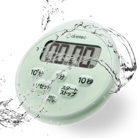 DRITEC ドリテック 時計付防水タイマー グリーン T-611GN