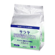 【ケース販売】サラヤ環境清拭クロス（詰替） 44172(480マイイリ) 4コ