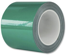 セーフラン安全用品 再帰反射ラインテープ　緑　100mm×22m　厚0.16mm　剥離紙有 1巻 14344