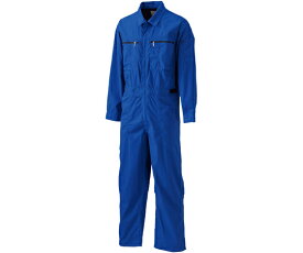日の丸繊維 続服　（ポリエステル65％・綿35％）　ブルー　L 1着