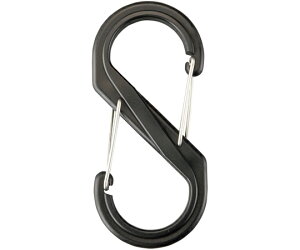 日本緑十字社 S型カラビナ SKTD-BK ブラック 140×64 両端フック開口 1個 284182