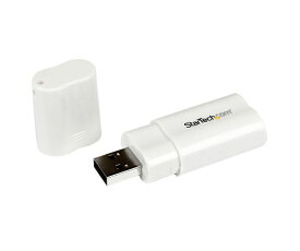 Startech USBオーディオ/サウンド変換アダプタカード 1x USB A（オス）ー2x 3.5mmミニジャック（メス） 1個 ICUSBAUDIO